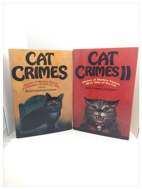 'Cat Crimes & Cat Crimes II' Set of 2 Hardback Books - Fiction
